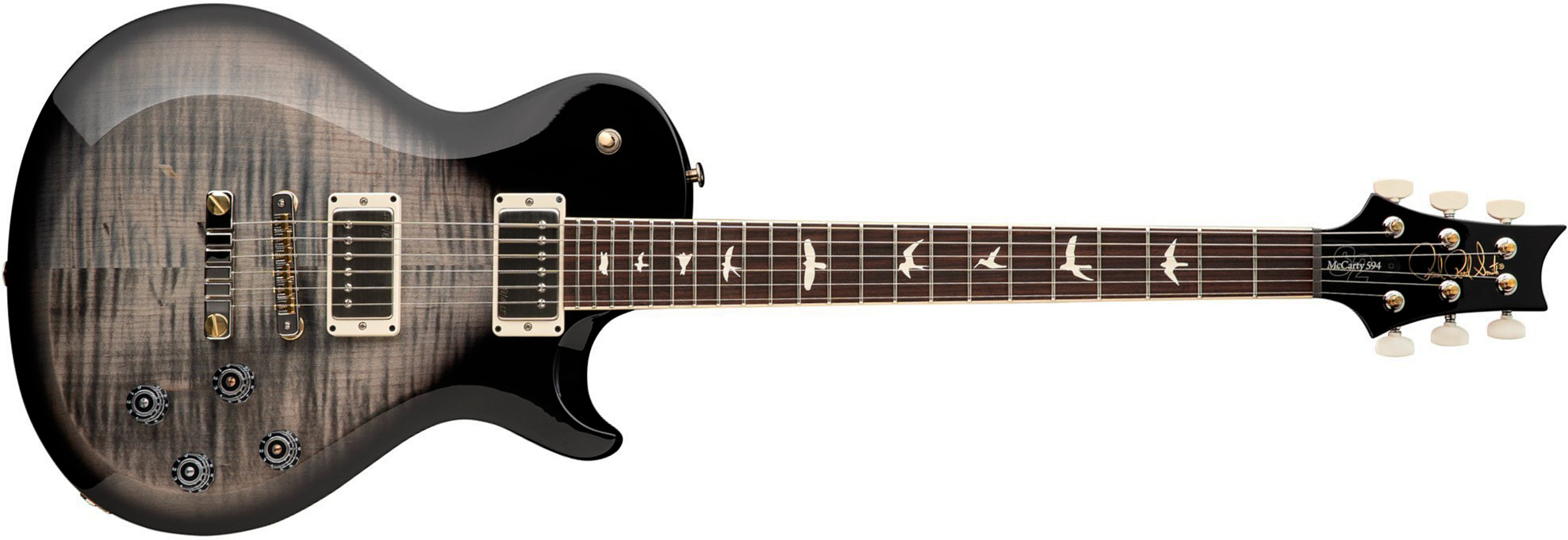 Prs Mccarty 594 Singlecut S2 Usa 2h 58/15lt Ht Rw - Faded Gray Black Burst - Single-Cut-E-Gitarre - Main picture