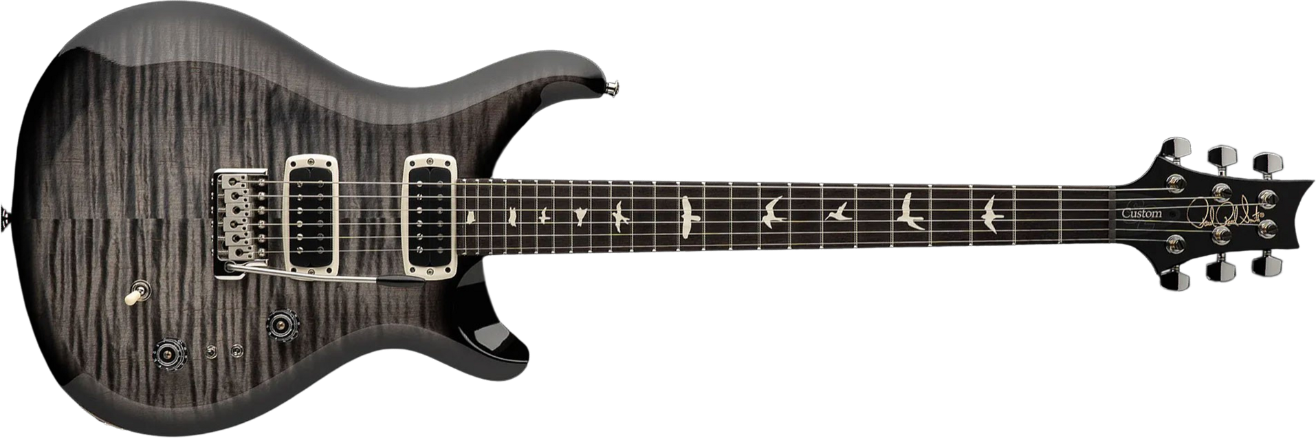 Prs S2 Custom 24-08 Usa 2h Tci Trem Rw - Faded Gray Black Burst - Double Cut E-Gitarre - Main picture