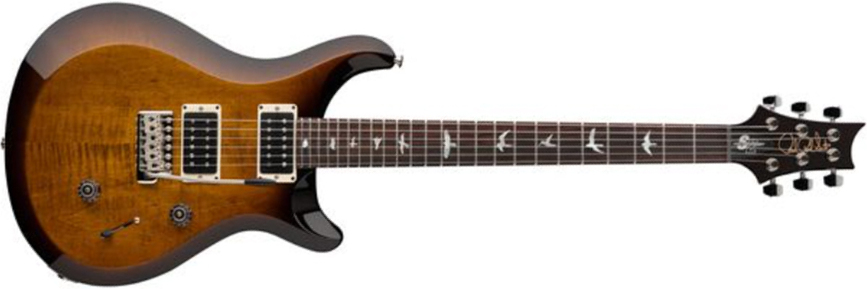 Prs S2 Custom 24 10th Ann. Ltd Usa 2023 2h Trem Rw - Black Amber - Double Cut E-Gitarre - Main picture