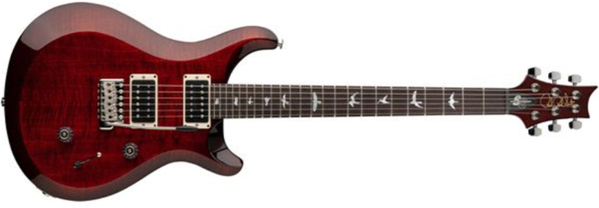 Prs S2 Custom 24 10th Ann. Ltd Usa 2023 2h Trem Rw - Fire Red Burst - Double Cut E-Gitarre - Main picture