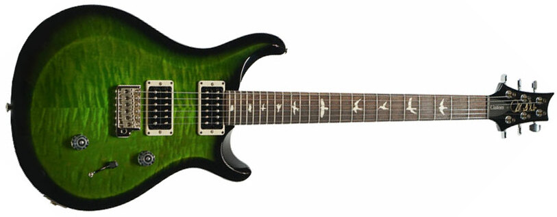 Prs S2 Custom 24 Usa 2h Trem Rw - Jade Smokeburst - Double Cut E-Gitarre - Main picture