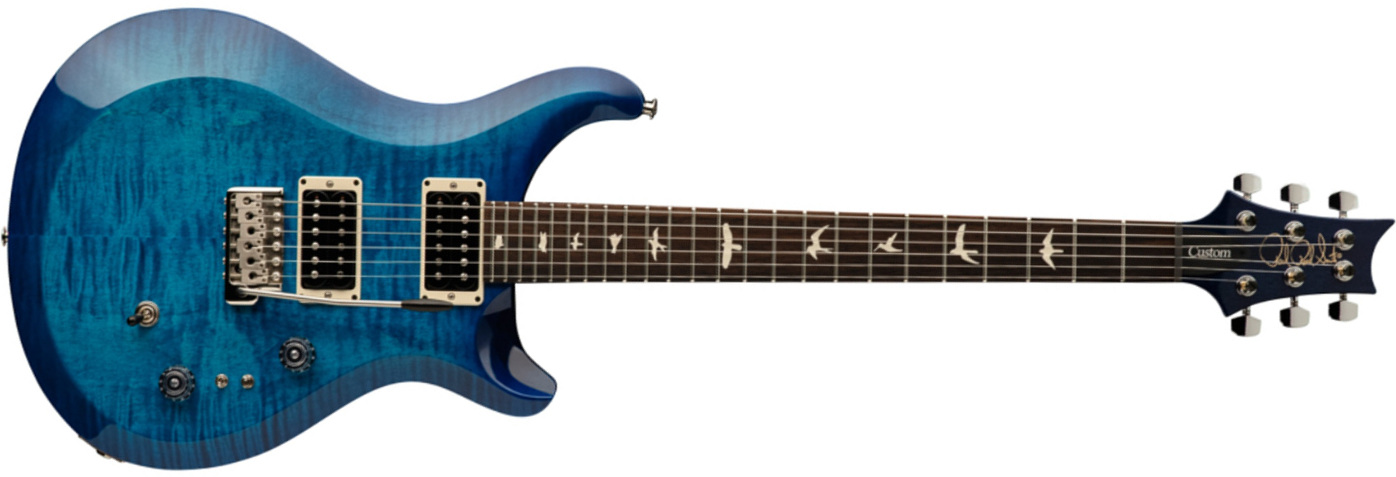 Prs S2 Custom 24 Usa Hh Trem Rw - Lake Blue - Double Cut E-Gitarre - Main picture