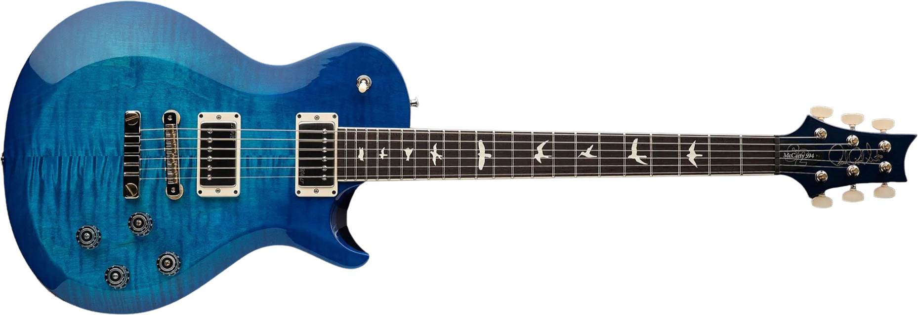 Prs S2 Mccarty 594 Singlecut Usa 2h 58/15lt Ht Rw - Lake Blue - Single-Cut-E-Gitarre - Main picture