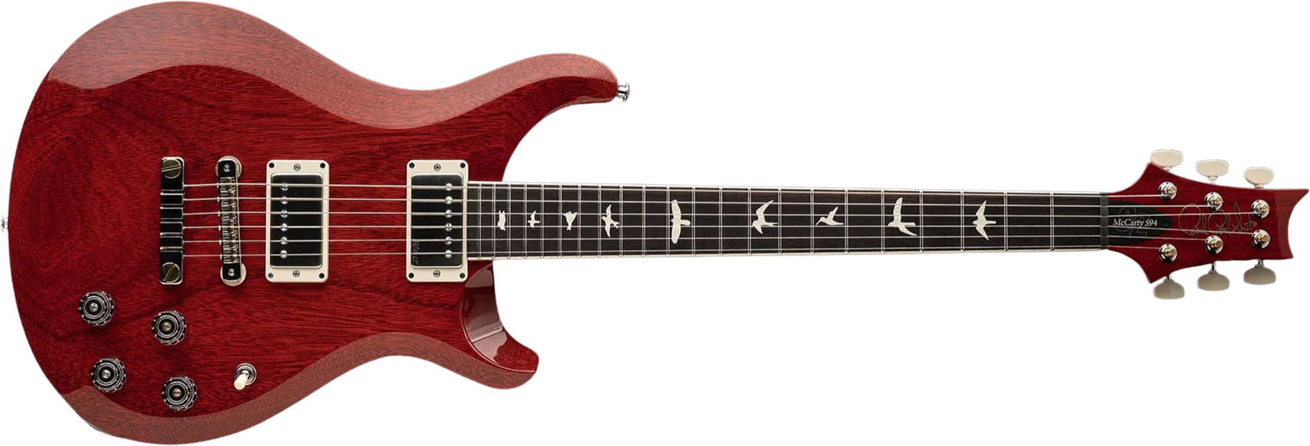Prs S2 Mccarty 594 Thinline Usa 2h 58/15lt Ht Rw - Vintage Cherry - Double Cut E-Gitarre - Main picture