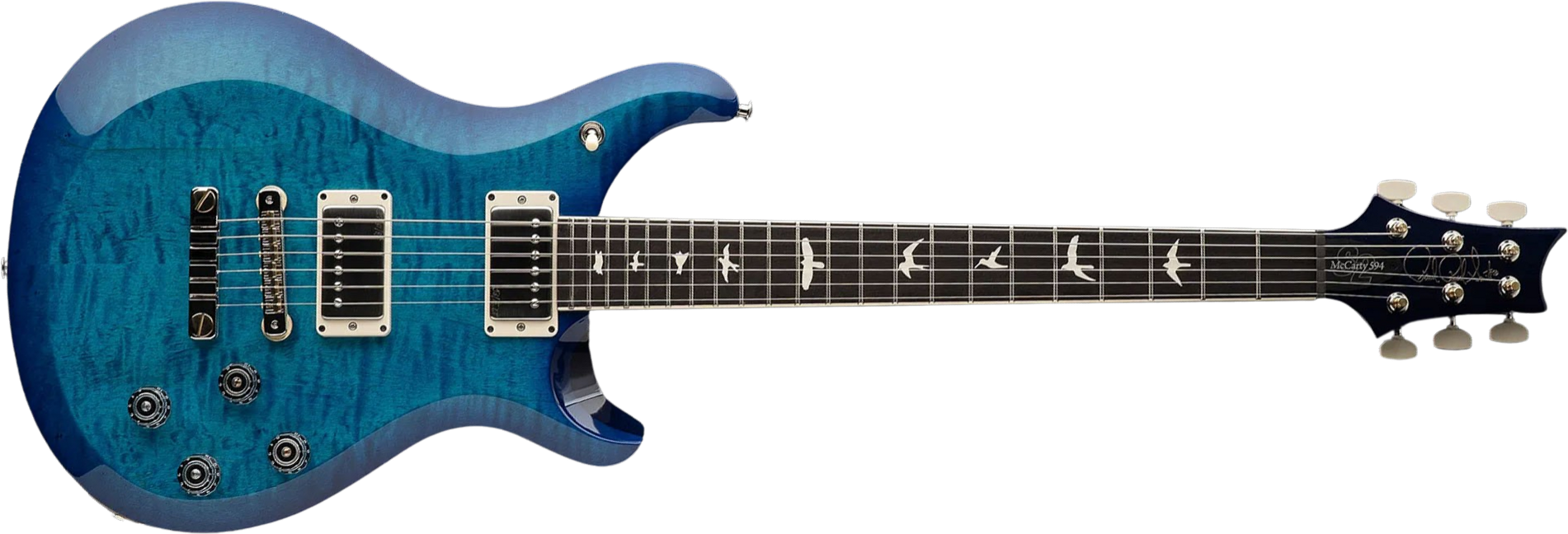 Prs S2 Mccarty 594 Usa 2h 58/15lt Ht Rw - Lake Blue - Double Cut E-Gitarre - Main picture