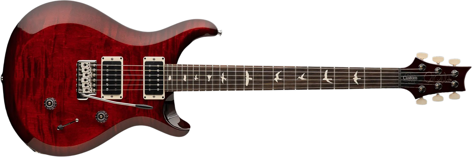 Prs S2 Mccarty 594 Usa 2h 58/15lt Ht Rw - Fire Red Burst - Double Cut E-Gitarre - Main picture