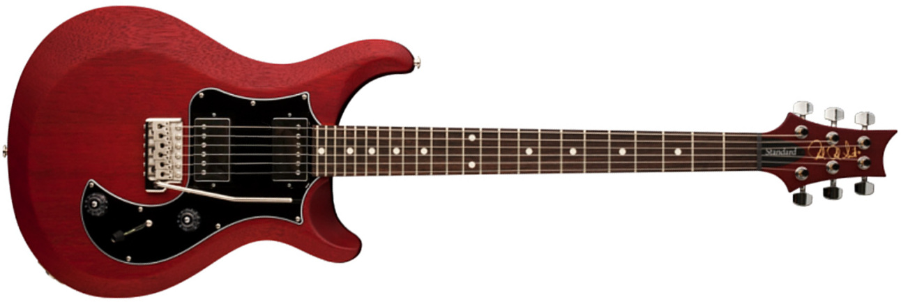 Prs S2 Standard 24 Satin Usa 2h Trem Rw - Vintage Cherry - Double Cut E-Gitarre - Main picture