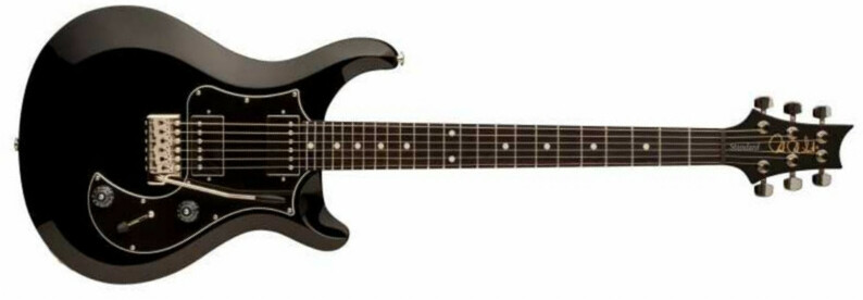 Prs S2 Standard 24 Satin Usa 2h Trem Rw - Black - Double Cut E-Gitarre - Main picture