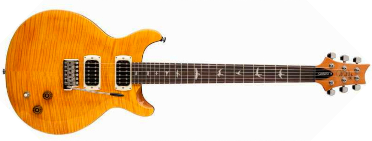Prs Santana Se Signature 2h Trem Rw - Yellow - Double Cut E-Gitarre - Main picture