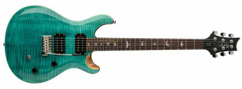 Prs Se Ce 24 Hh Trem Mn - Turquoise - Double Cut E-Gitarre - Main picture