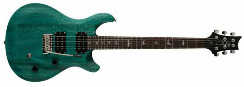 Prs Se Ce 24 Standard Hh Trem Mn - Satin Turquoise - Double Cut E-Gitarre - Main picture