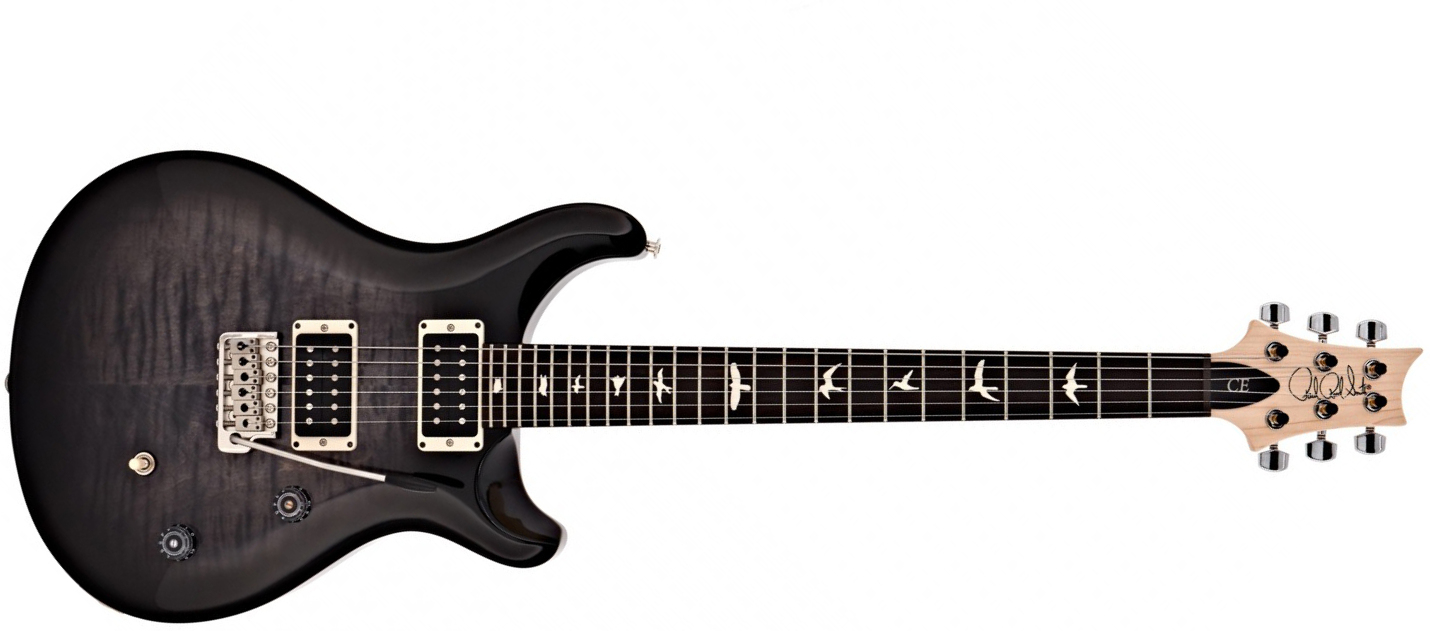 Prs Se Ce24 Bolt-on Ltd 2h Trem Rw - Charcoal Burst - Double Cut E-Gitarre - Main picture