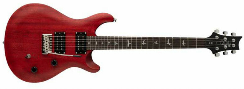 Prs Se Ce24 Standard 2h Trem Rw - Vintage Cherry - Double Cut E-Gitarre - Main picture
