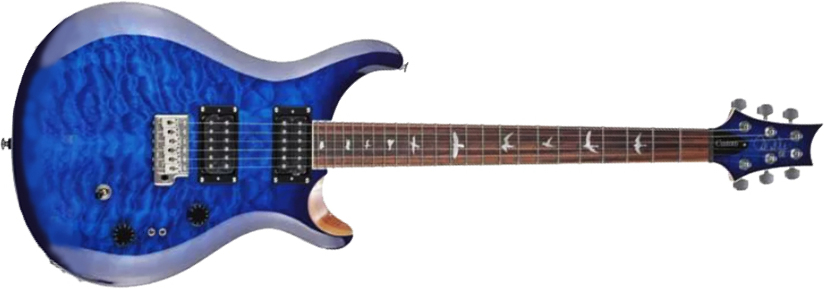 Prs Se Custom 24-08 2023 2h Trem Rw - Faded Blue - Double Cut E-Gitarre - Main picture