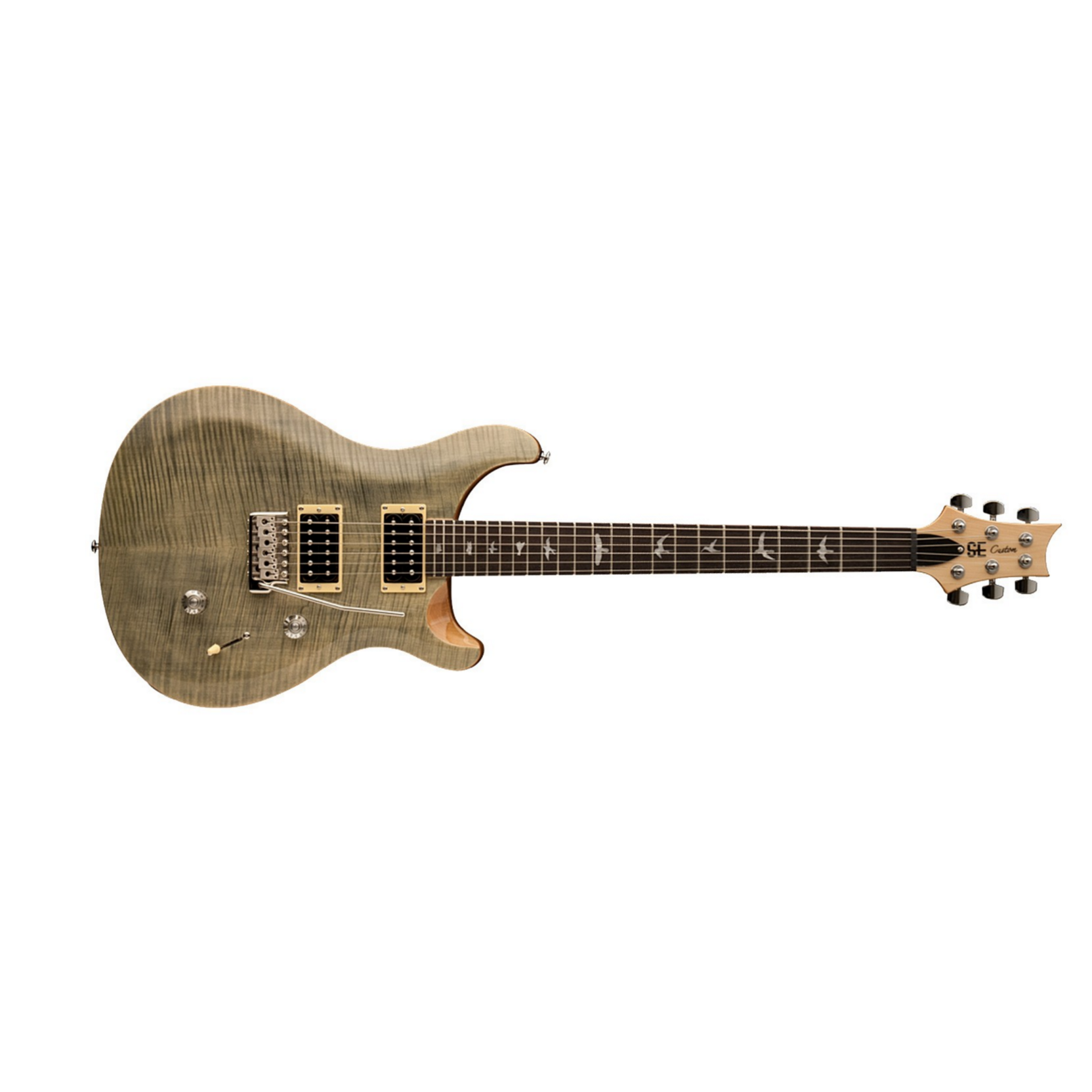 Prs Se Custom 24 2018 Hh Trem Rw - Trampas Green - Double Cut E-Gitarre - Main picture