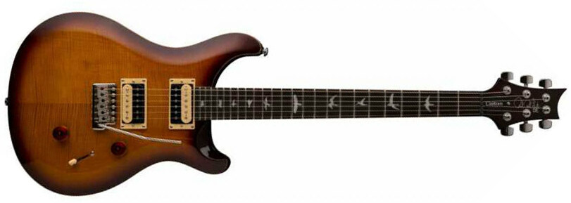 Prs Se Custom 24 2018 Hh Trem Rw - Tobacco Sunburst - Double Cut E-Gitarre - Main picture