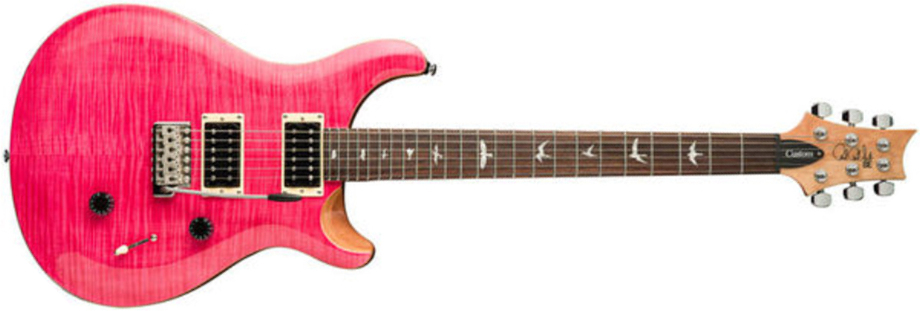 Prs Se Custom 24 2021 Hh Trem Rw +housse - Bonnie Pink - Double Cut E-Gitarre - Main picture