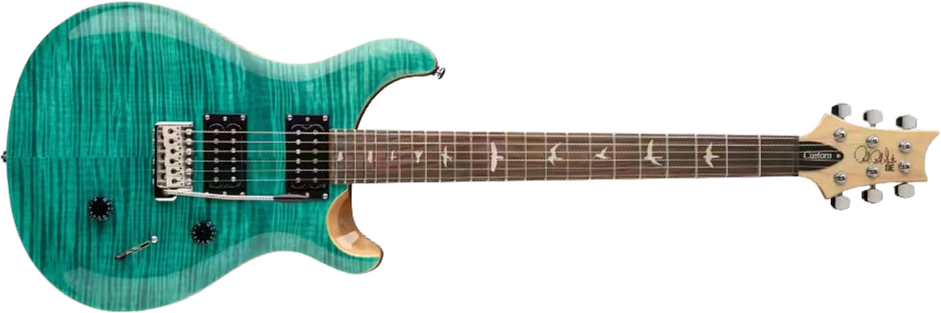 Prs Se Custom 24 2h 85/15s Trem Rw - Turquoise - Double Cut E-Gitarre - Main picture