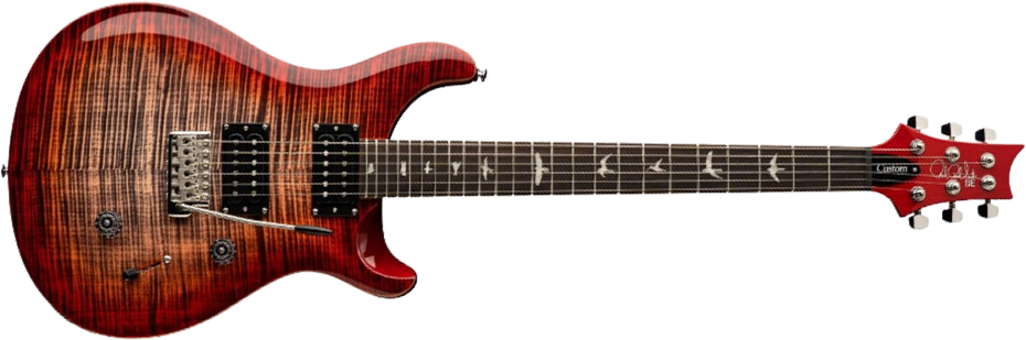 Prs Se Custom 24 2h 85/15s Trem Rw - Charcoal Cherry Burst - Double Cut E-Gitarre - Main picture