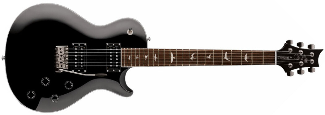 Prs Se Mark Tremonti Standard 2021 Signature Hh Trem Rw +housse - Black - Single-Cut-E-Gitarre - Main picture