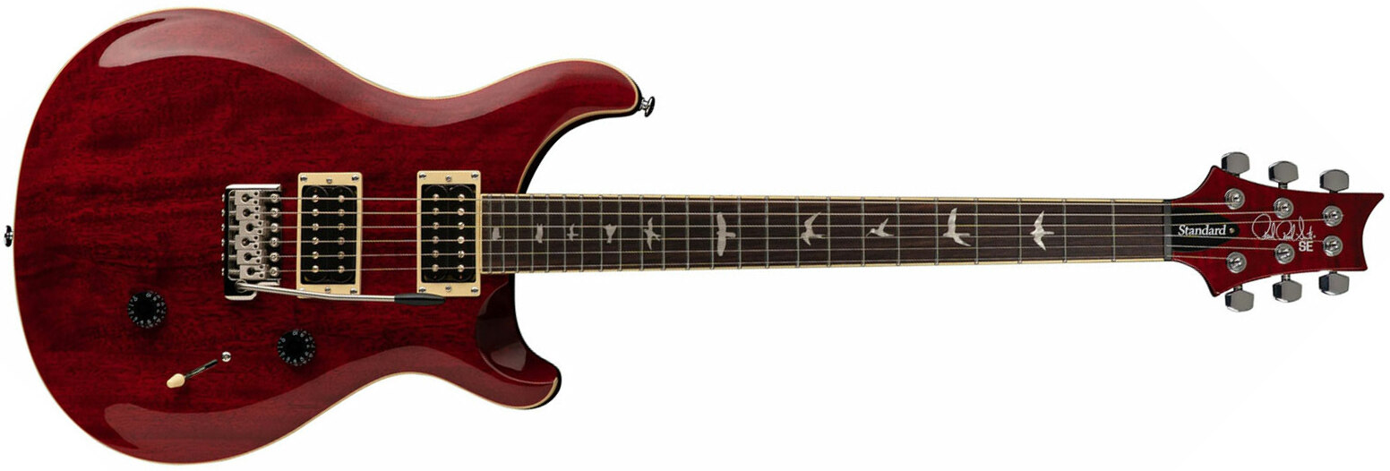 Prs Se Standard 24 2h Trem Rw - Vintage Cherry - Double Cut E-Gitarre - Main picture
