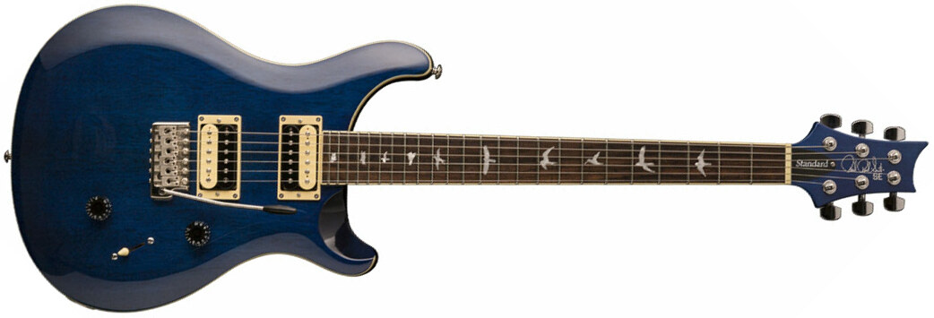 Prs Se Standard 24 Trans Blue - Double Cut E-Gitarre - Main picture