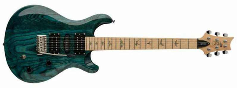 Prs Se Swamp Ash Special Hsh Trem Frene Mn - Iridescent Blue - Double Cut E-Gitarre - Main picture