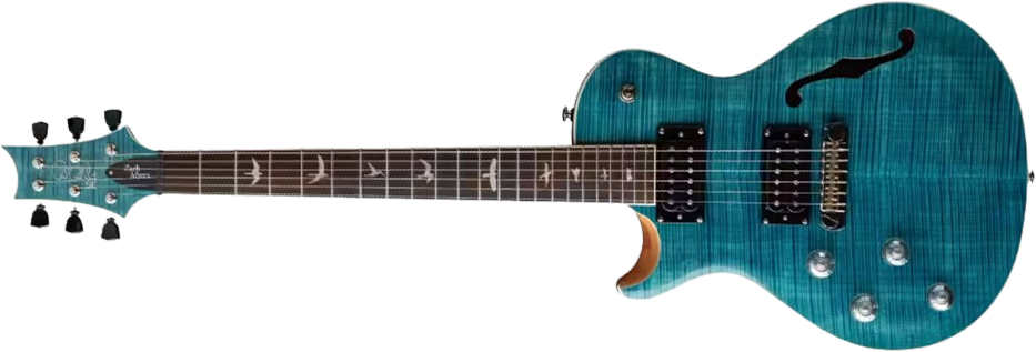 Prs Se Zach Myers Lh Gaucher 2h Ht Rw - Myers Blue - Single-Cut-E-Gitarre - Main picture