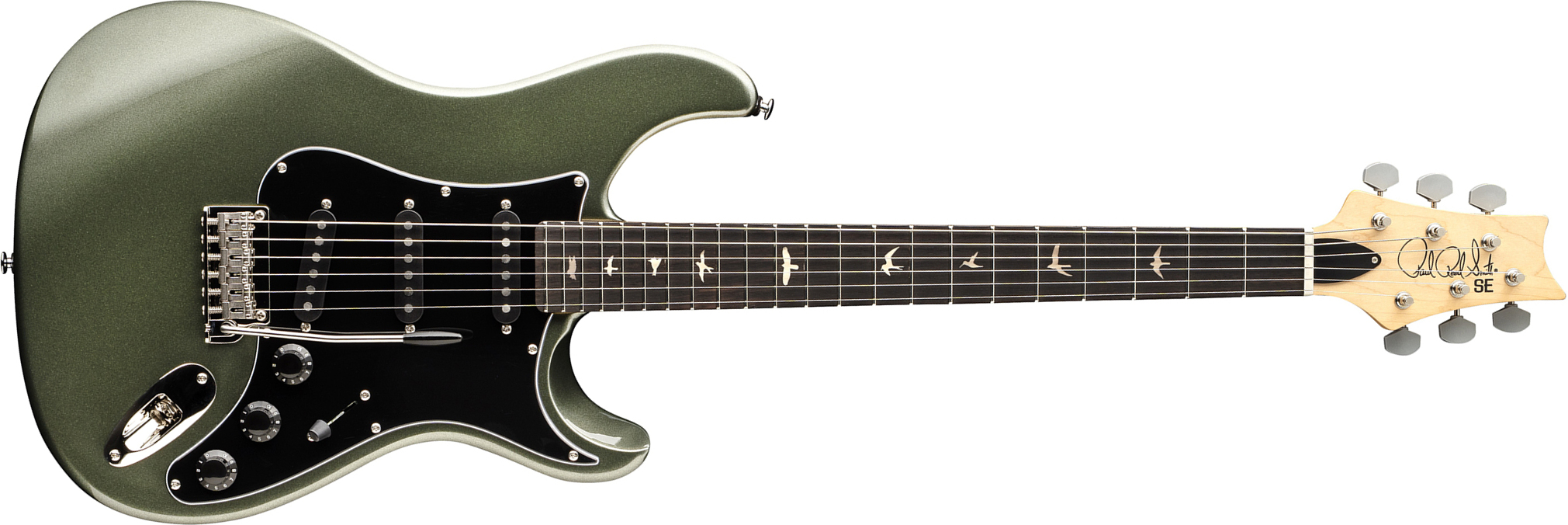 Prs Silver Sky Defender Se Ltd Signature 3s Trem Rw - Woolstone Green - E-Gitarre in Str-Form - Main picture