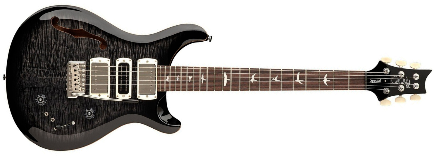 Prs Special Semi Hollow Se (wing Tuners) 2h Ht Rw - Charcoal Burst - Semi-Hollow E-Gitarre - Main picture