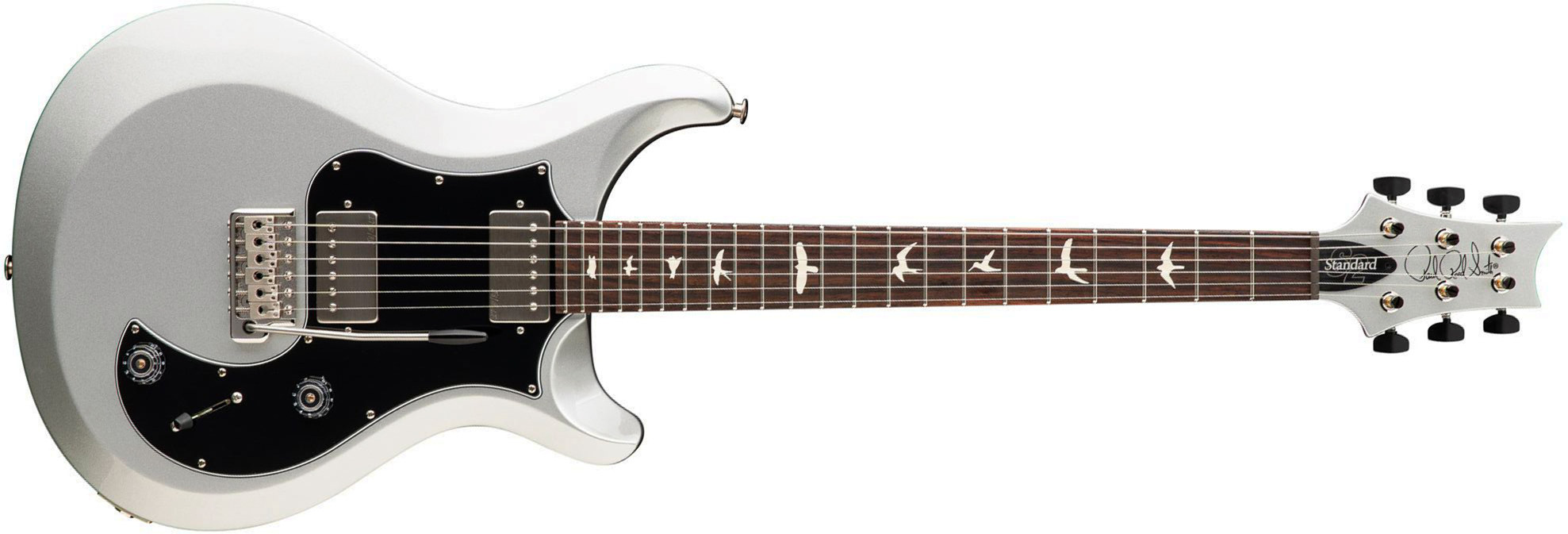 Prs Standard 22 S2 Usa 2h Trem Rw - Platinum Metallic - Double Cut E-Gitarre - Main picture