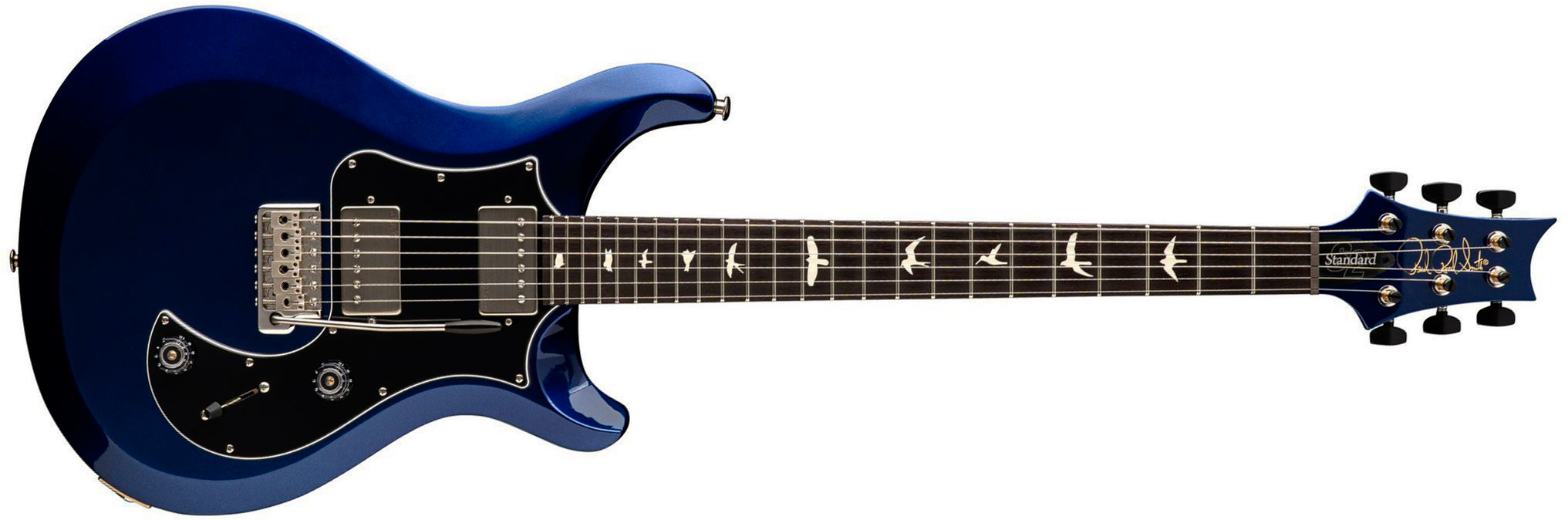 Prs Standard 24 S2 Usa 2h Trem Rw - Metallic Midnight Satin - Double Cut E-Gitarre - Main picture