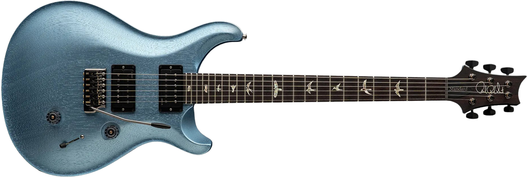 Prs Standard 24 Usa 2h Trem Rw - Satin Frost Blue Metallic - Double Cut E-Gitarre - Main picture