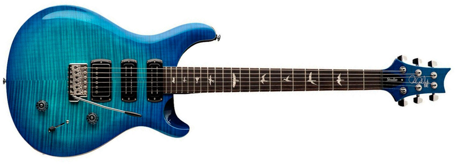 Prs Studio Se 1h 2mh Trem Rw - Lake Blue - Double Cut E-Gitarre - Main picture