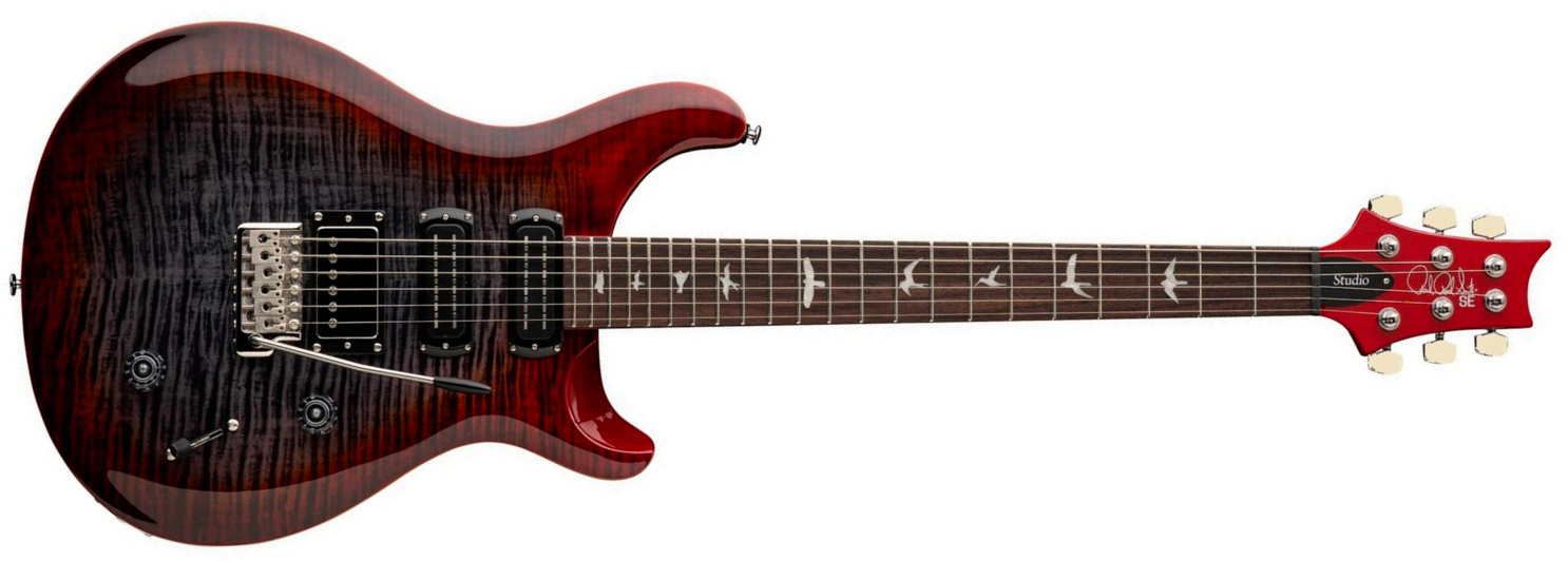 Prs Studio Se 1h 2mh Trem Rw - Charcoal Cherry Burst - Double Cut E-Gitarre - Main picture