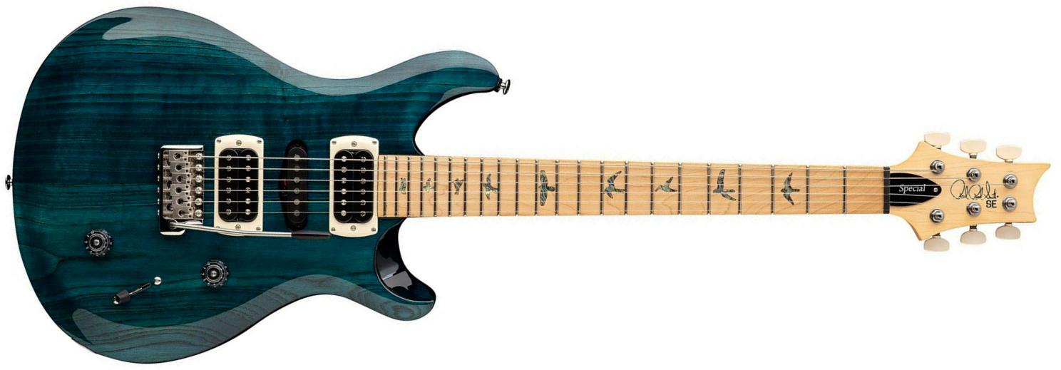 Prs Swamp Ash Special Se (wing Tuners) Hsh Trem Mn - Iridescent Blue - Double Cut E-Gitarre - Main picture