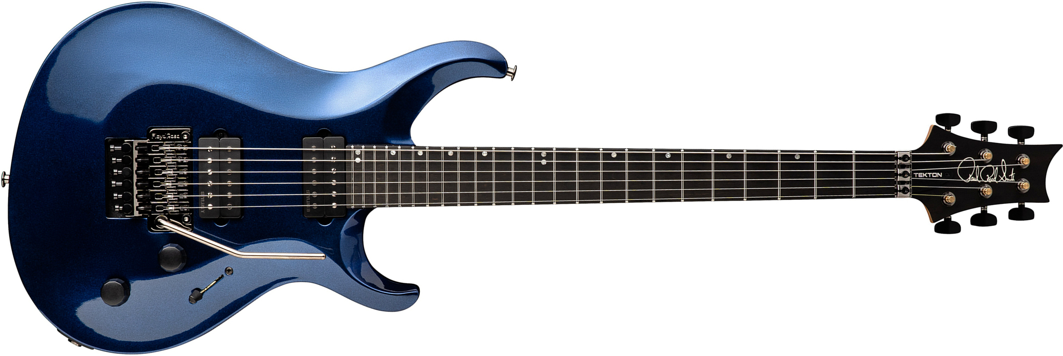 Prs Tekton Floyd Usa 2h Fr Eb - Pearl Black - Double Cut E-Gitarre - Main picture
