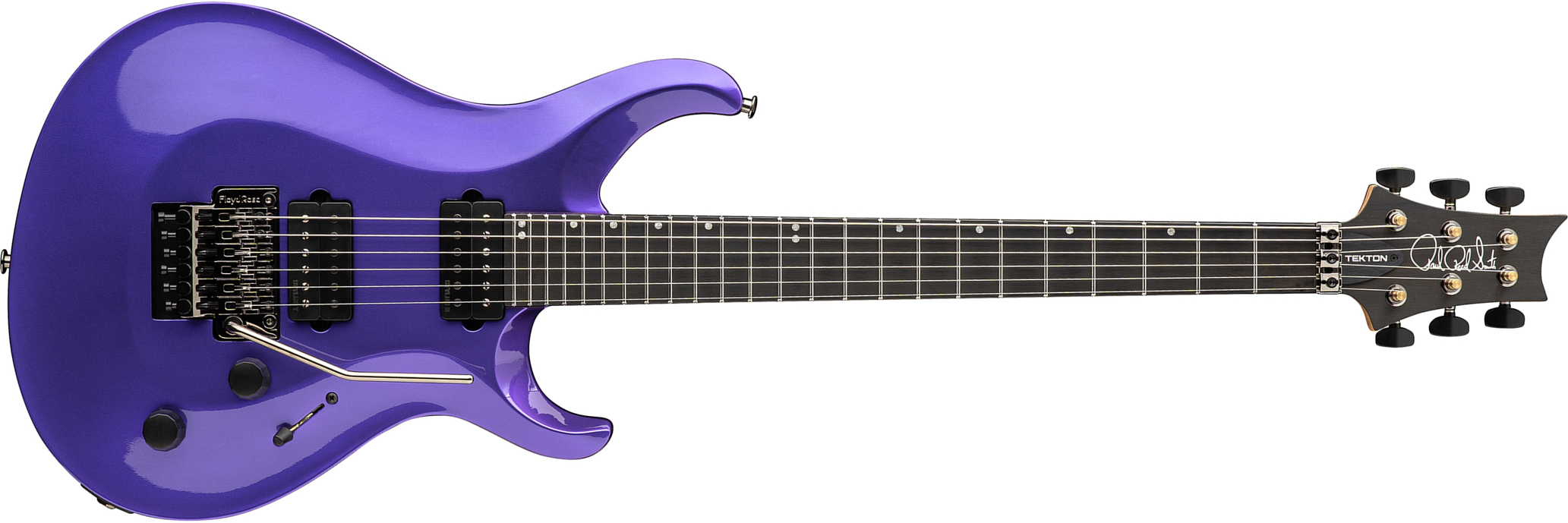 Prs Tekton Floyd Usa 2h Fr Eb - Purple Royale - Double Cut E-Gitarre - Main picture