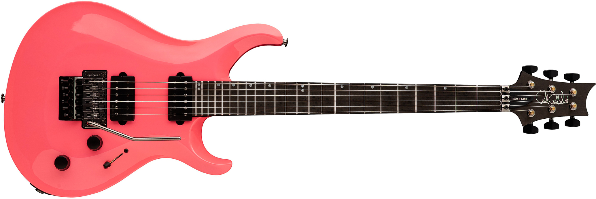 Prs Tekton Floyd Usa 2h Fr Eb - Hot Pink - Double Cut E-Gitarre - Main picture