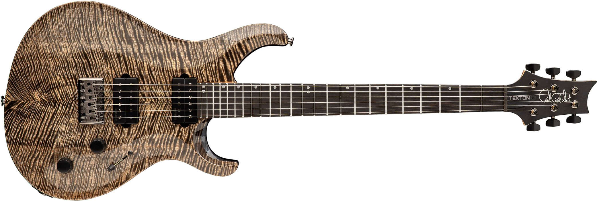 Prs Tekton Usa 2h Ht Eb - Black Tourmaline - Double Cut E-Gitarre - Main picture