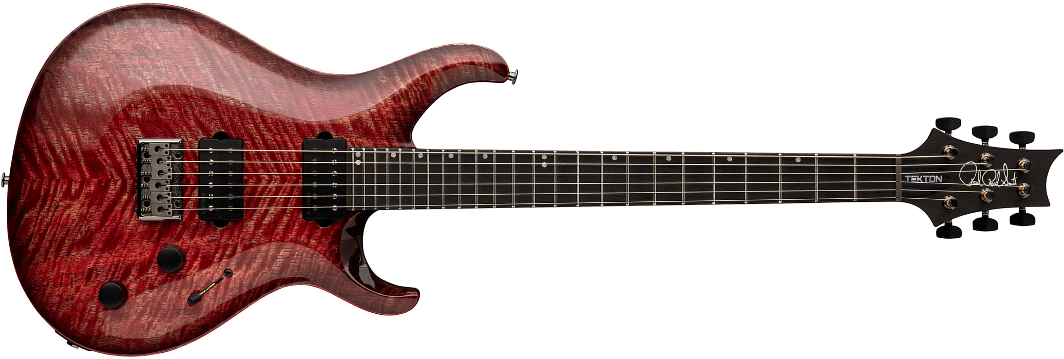 Prs Tekton Usa 2h Ht Eb - Fuschia Aura - Double Cut E-Gitarre - Main picture