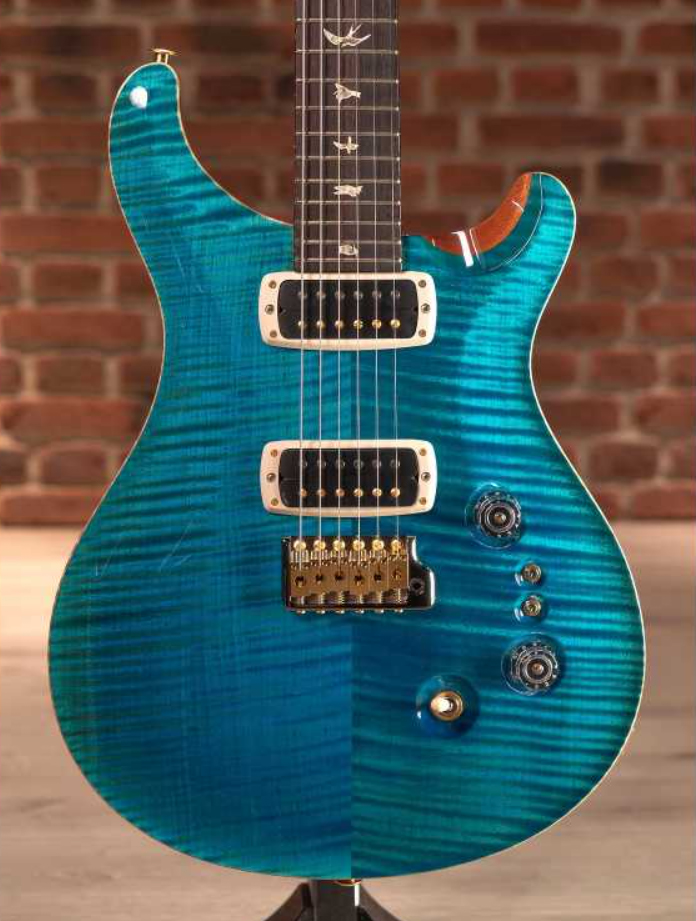Prs Custom 24-08 10 Top Usa 2h Tci Trem Rw - Carroll Blue - Double Cut E-Gitarre - Variation 3