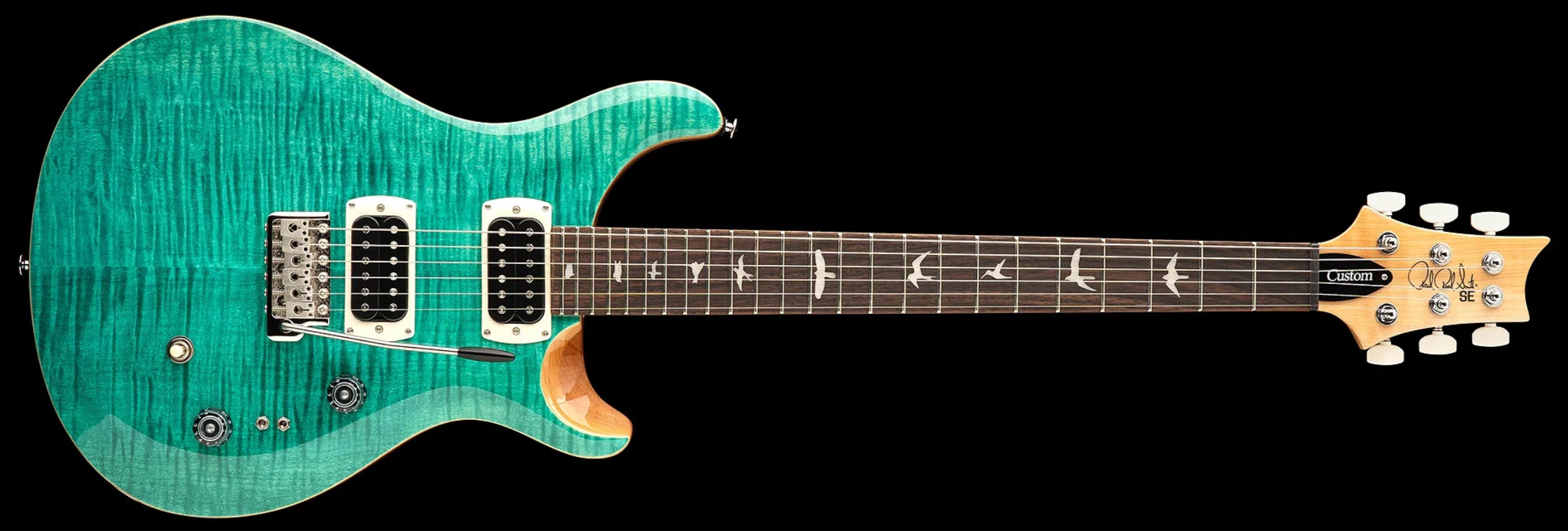 Prs Custom 24-08 Se (wing Tuners) 2h Trem Rw - Turquoise - Double Cut E-Gitarre - Variation 1
