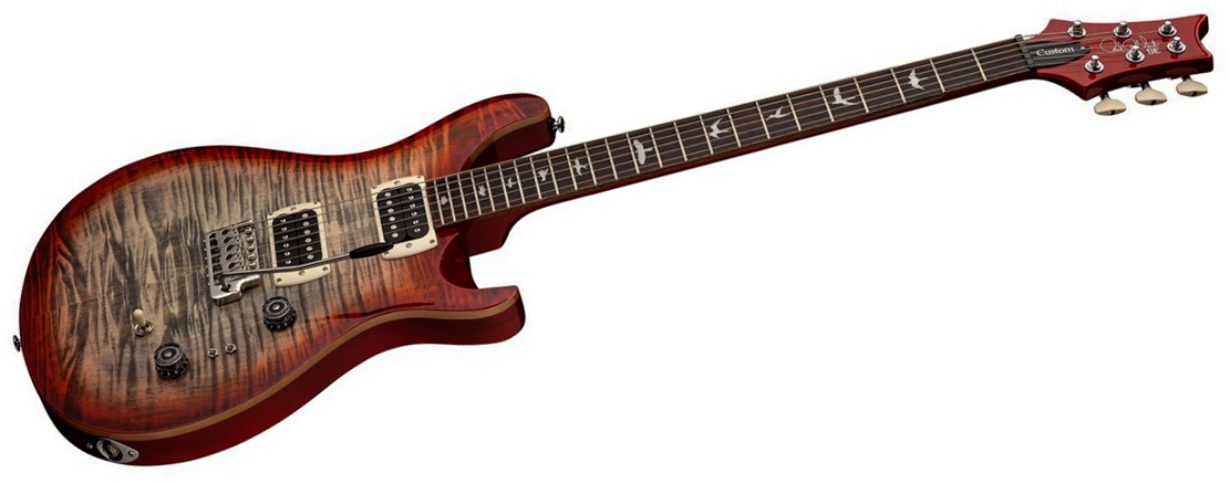 Prs Custom 24-08 Se (wing Tuners) 2h Trem Rw - Charcoal Cherry Burst - Double Cut E-Gitarre - Variation 1