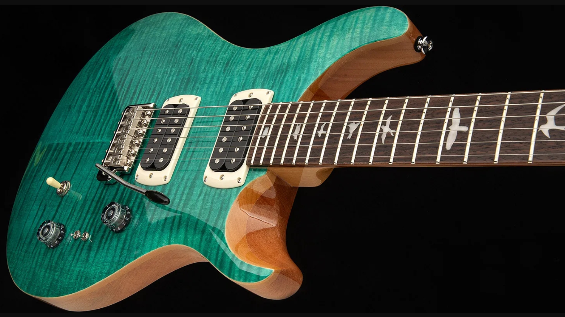 Prs Custom 24-08 Se (wing Tuners) 2h Trem Rw - Turquoise - Double Cut E-Gitarre - Variation 3