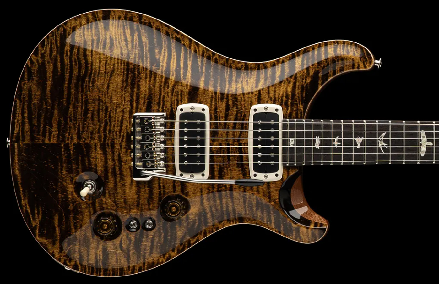 Prs Custom 24-08 Usa 2024 2h Trem Rw - Yellow Tiger - Double Cut E-Gitarre - Variation 1