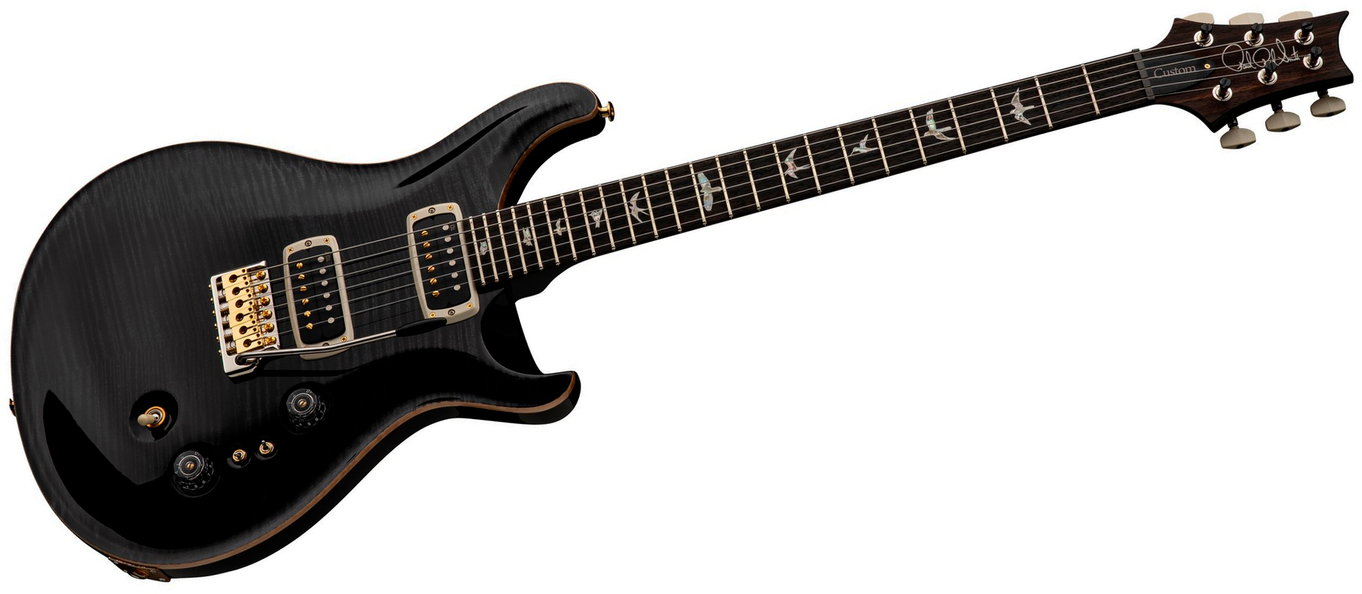 Prs Custom 24-08 Usa 2h Tci Trem Rw - Gray Black - Double Cut E-Gitarre - Variation 2