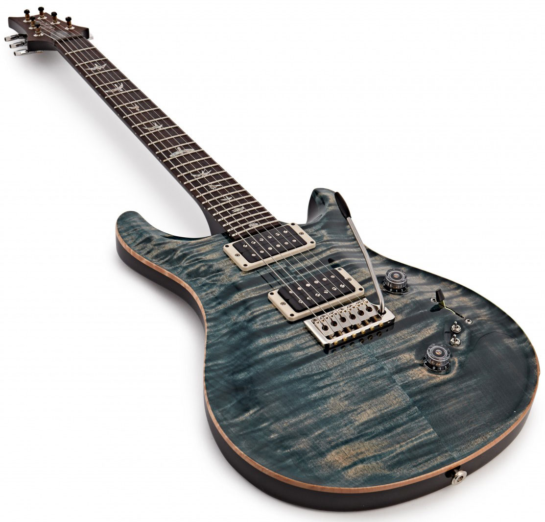 Prs Custom 24-08 Usa 2h Trem Rw - Faded Whale Blue - Double Cut E-Gitarre - Variation 2