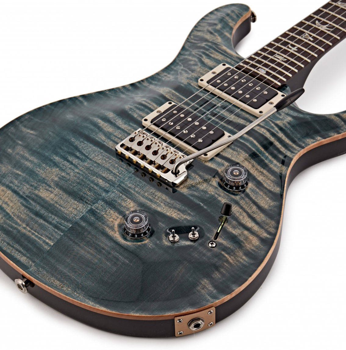 Prs Custom 24-08 Usa 2h Trem Rw - Faded Whale Blue - Double Cut E-Gitarre - Variation 3