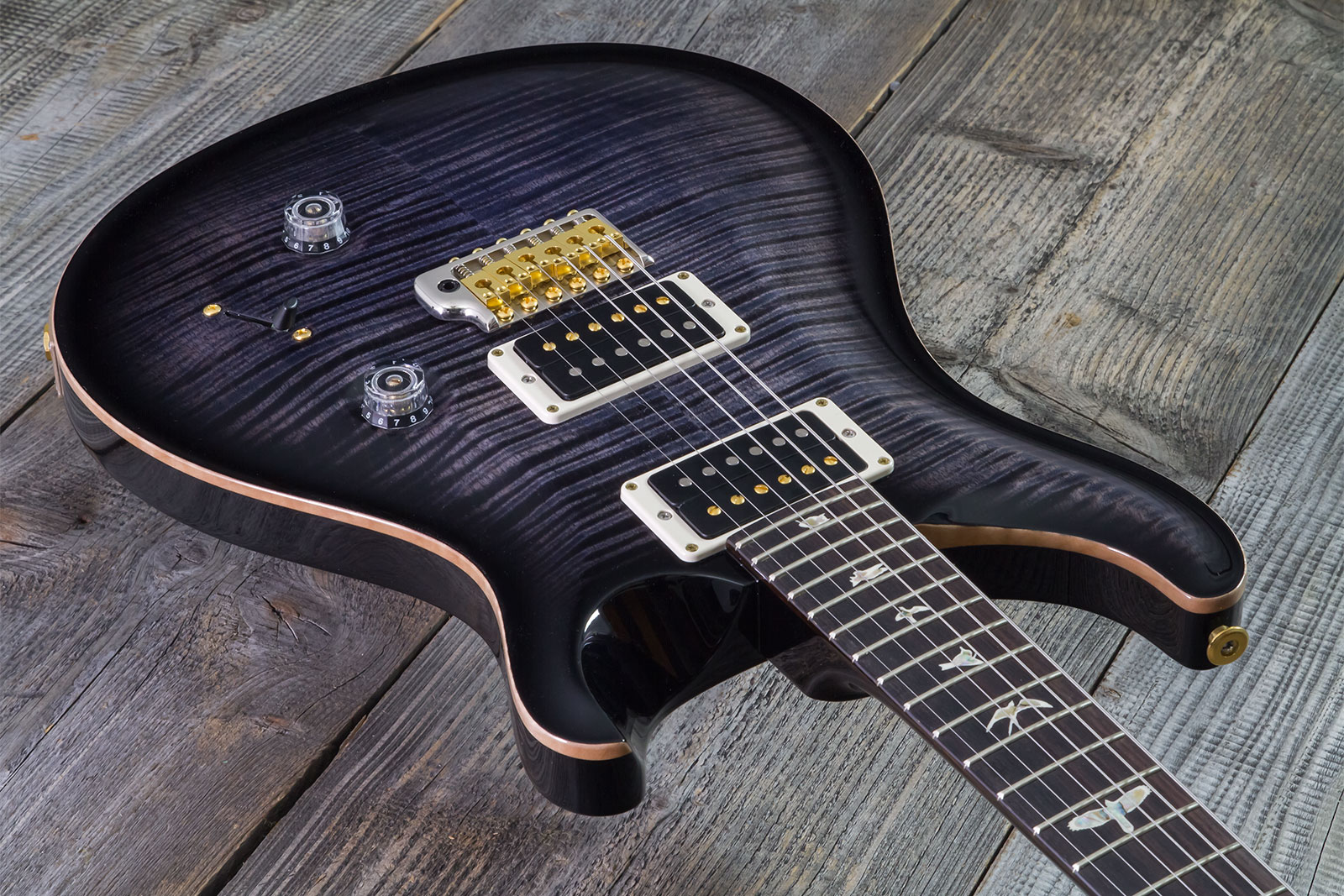 Prs Custom 24 10 Top Hand-signed Usa 2h Trem Rw #0383878 - Purple Mist - Double Cut E-Gitarre - Variation 2